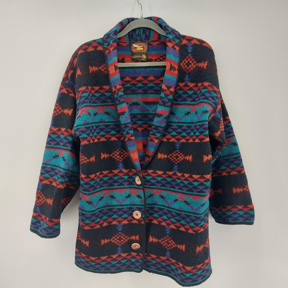 Colorful Patterned Women's Cardigan